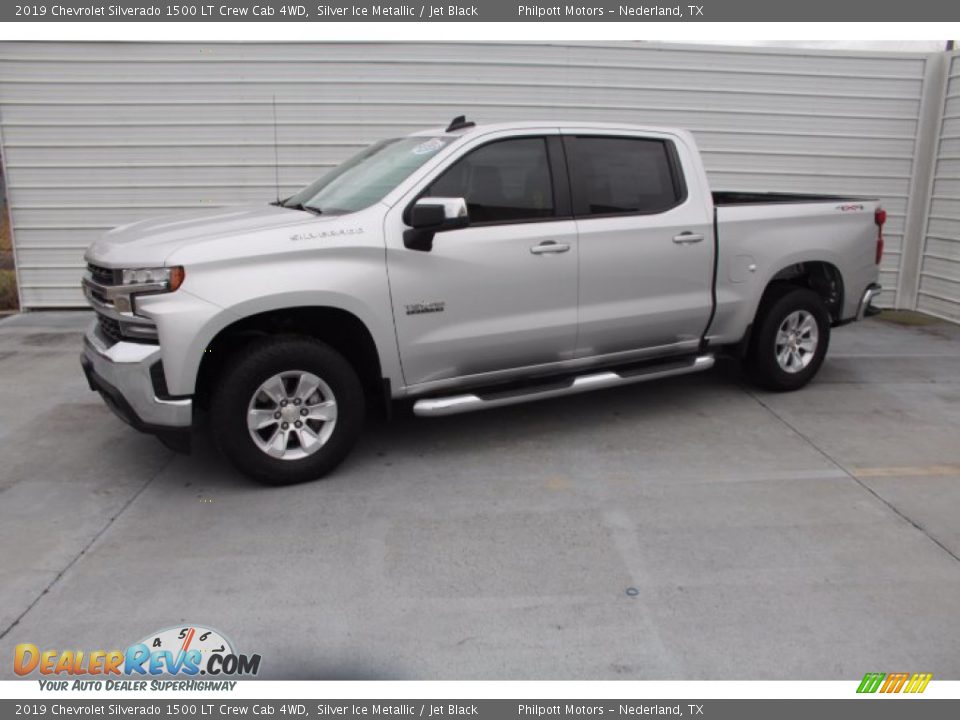 2019 Chevrolet Silverado 1500 LT Crew Cab 4WD Silver Ice Metallic / Jet Black Photo #5