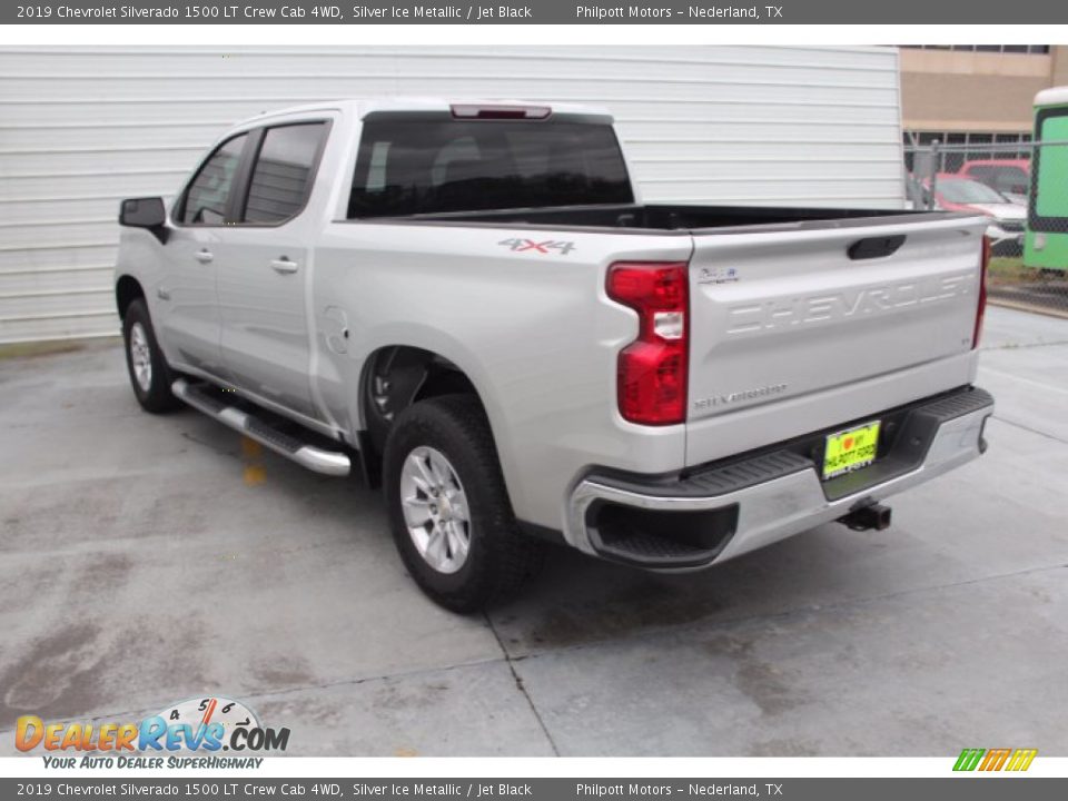 2019 Chevrolet Silverado 1500 LT Crew Cab 4WD Silver Ice Metallic / Jet Black Photo #6