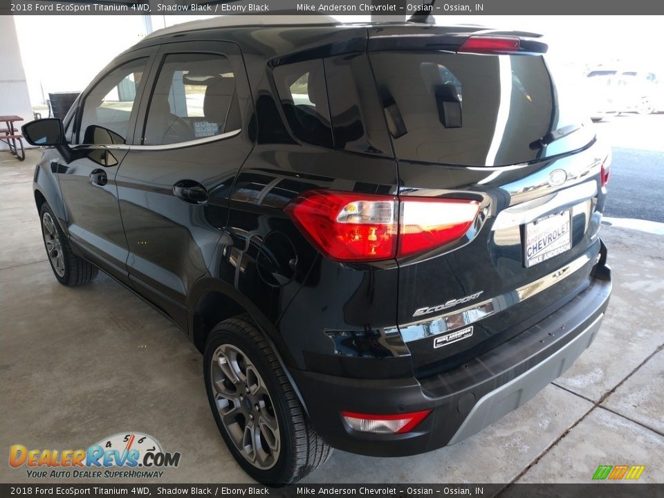 2018 Ford EcoSport Titanium 4WD Shadow Black / Ebony Black Photo #7