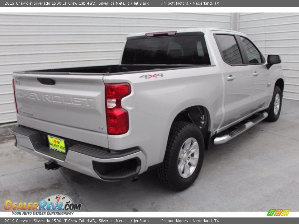 2019 Chevrolet Silverado 1500 LT Crew Cab 4WD Silver Ice Metallic / Jet Black Photo #8