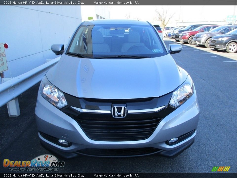 2018 Honda HR-V EX AWD Lunar Silver Metallic / Gray Photo #9