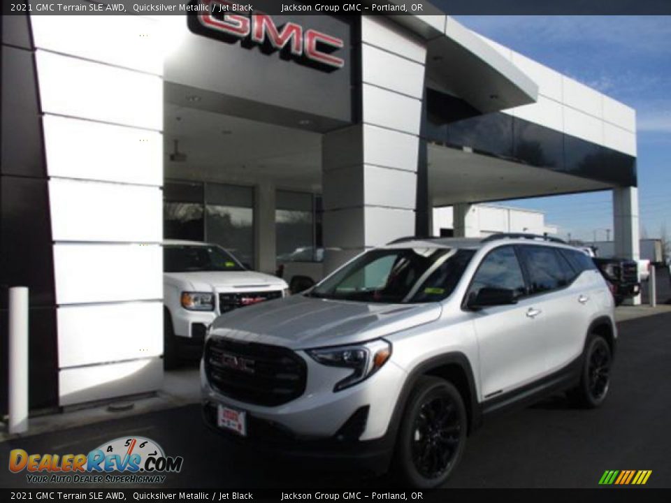 2021 GMC Terrain SLE AWD Quicksilver Metallic / Jet Black Photo #1