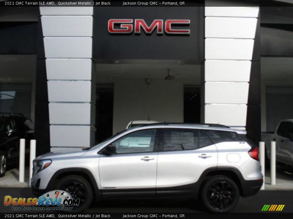 2021 GMC Terrain SLE AWD Quicksilver Metallic / Jet Black Photo #2