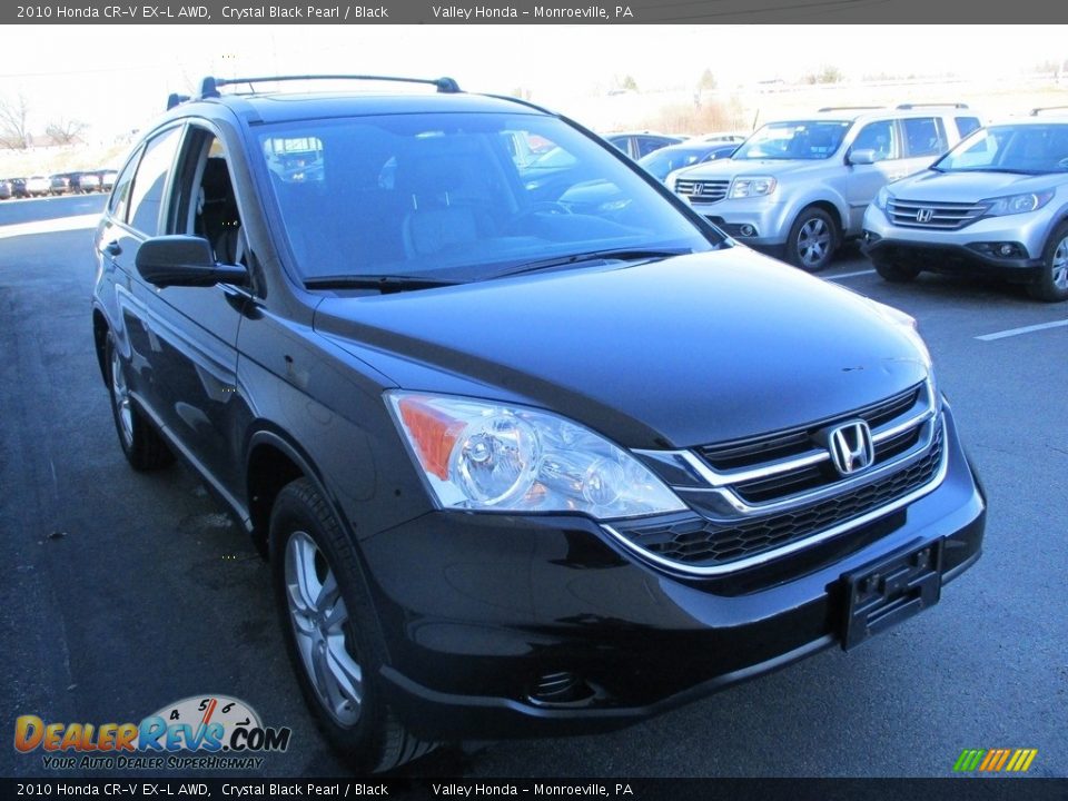 2010 Honda CR-V EX-L AWD Crystal Black Pearl / Black Photo #7