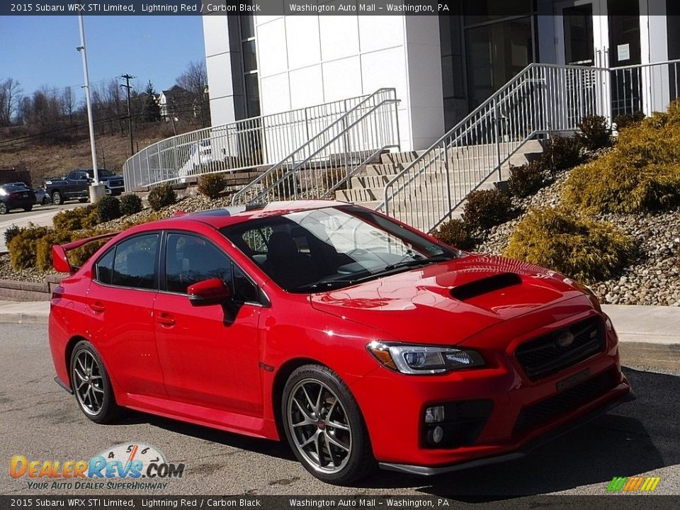 2015 Subaru WRX STI Limited Lightning Red / Carbon Black Photo #1