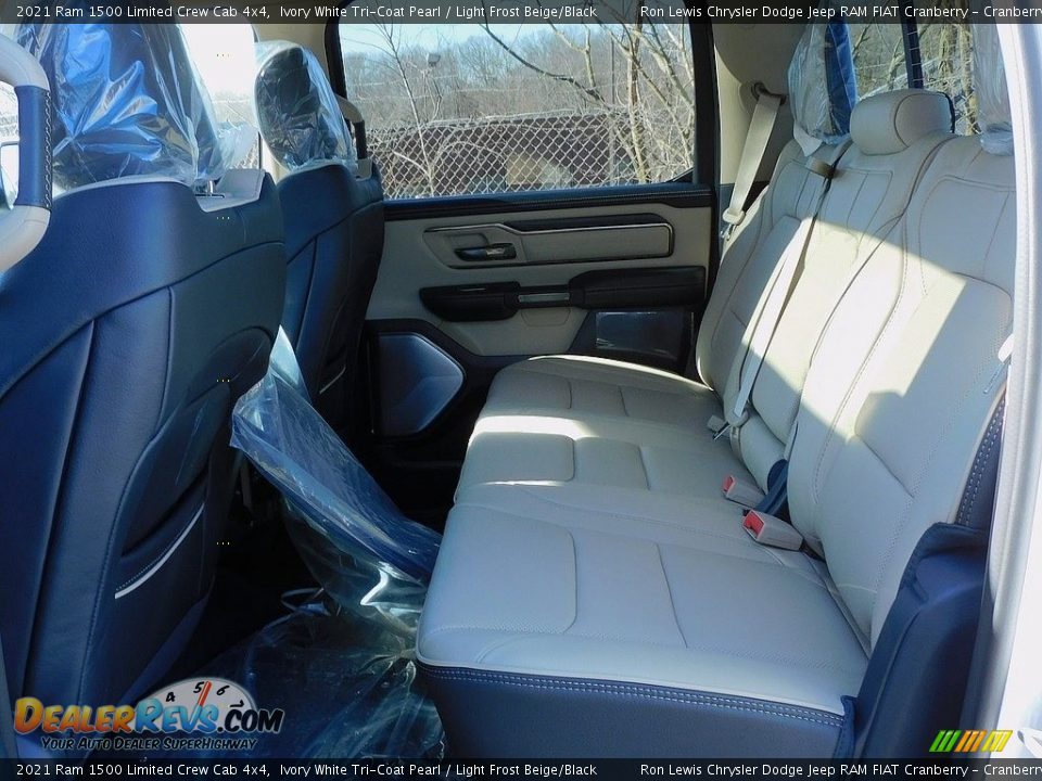 2021 Ram 1500 Limited Crew Cab 4x4 Ivory White Tri-Coat Pearl / Light Frost Beige/Black Photo #12