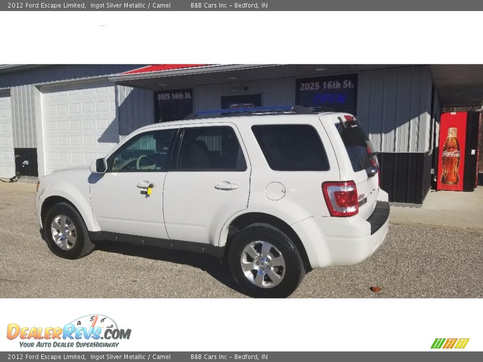 2012 Ford Escape Limited Ingot Silver Metallic / Camel Photo #3