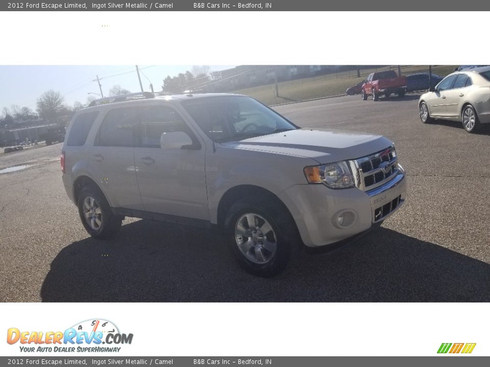 2012 Ford Escape Limited Ingot Silver Metallic / Camel Photo #6