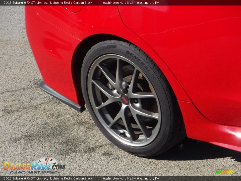 2015 Subaru WRX STI Limited Lightning Red / Carbon Black Photo #9