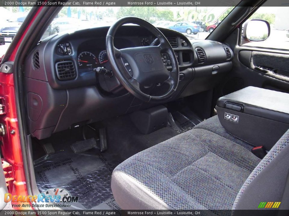 2000 Dodge Ram 1500 Sport Regular Cab Flame Red / Agate Photo #20