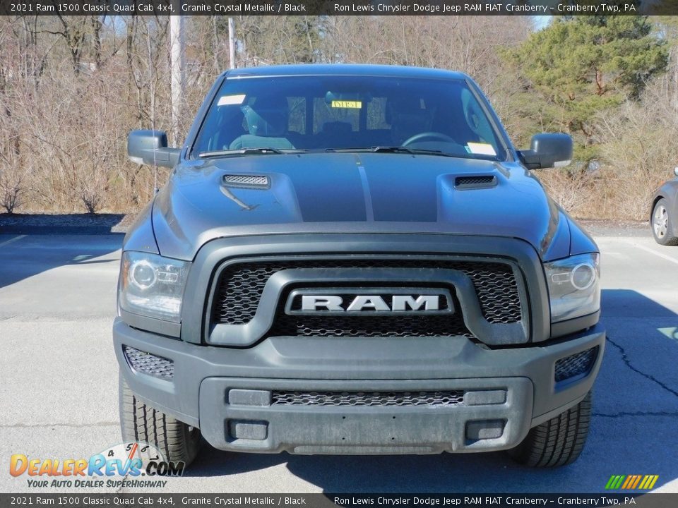 2021 Ram 1500 Classic Quad Cab 4x4 Granite Crystal Metallic / Black Photo #2