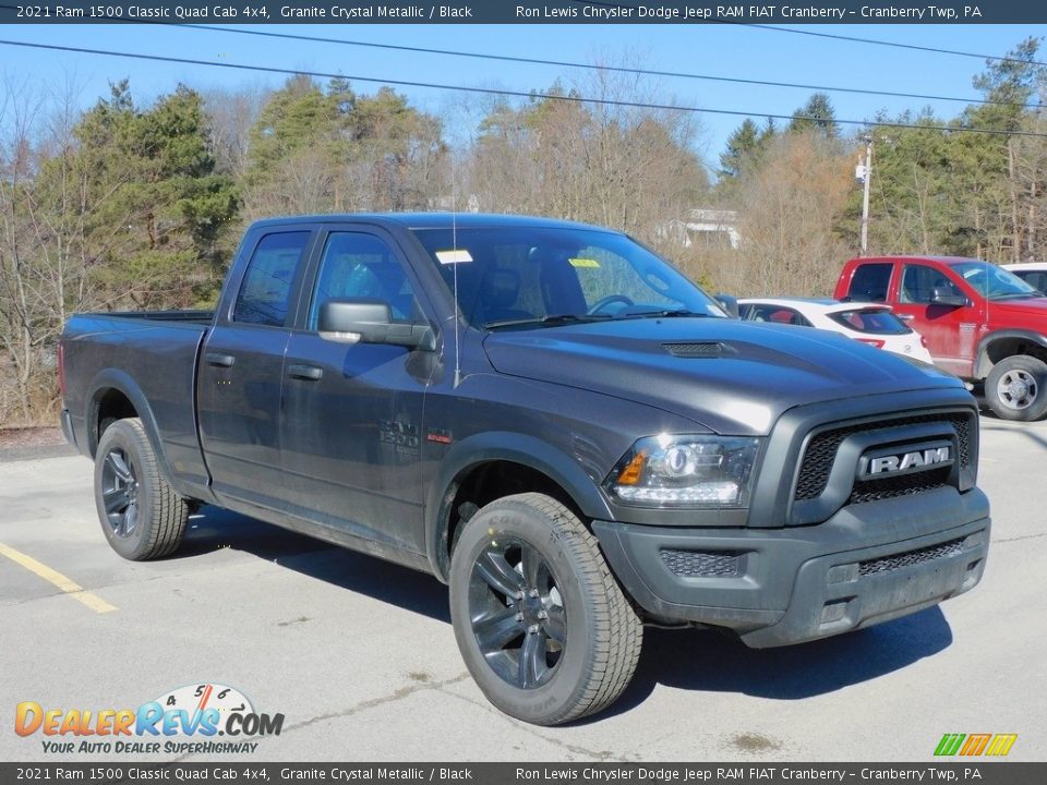 2021 Ram 1500 Classic Quad Cab 4x4 Granite Crystal Metallic / Black Photo #3