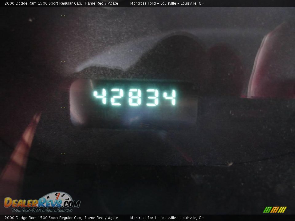 2000 Dodge Ram 1500 Sport Regular Cab Flame Red / Agate Photo #21