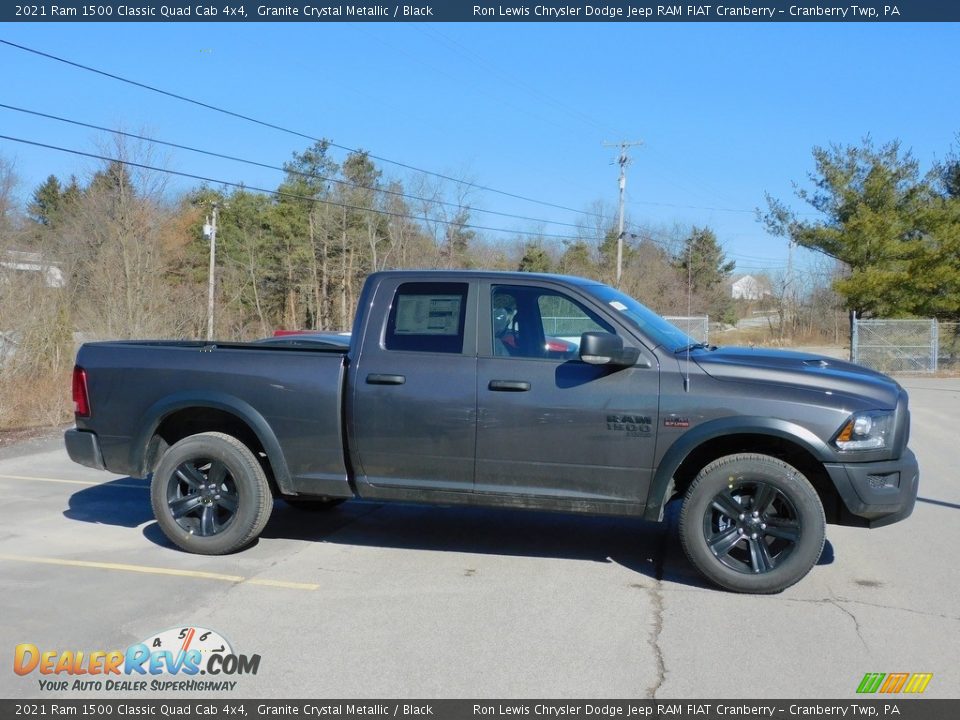 2021 Ram 1500 Classic Quad Cab 4x4 Granite Crystal Metallic / Black Photo #4