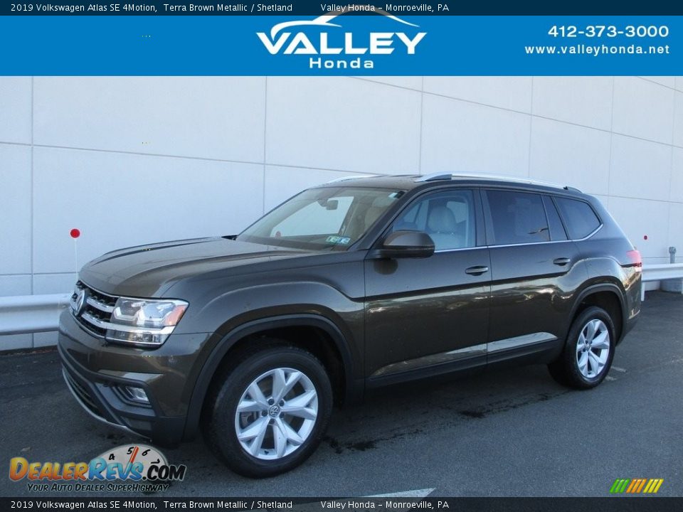 2019 Volkswagen Atlas SE 4Motion Terra Brown Metallic / Shetland Photo #1