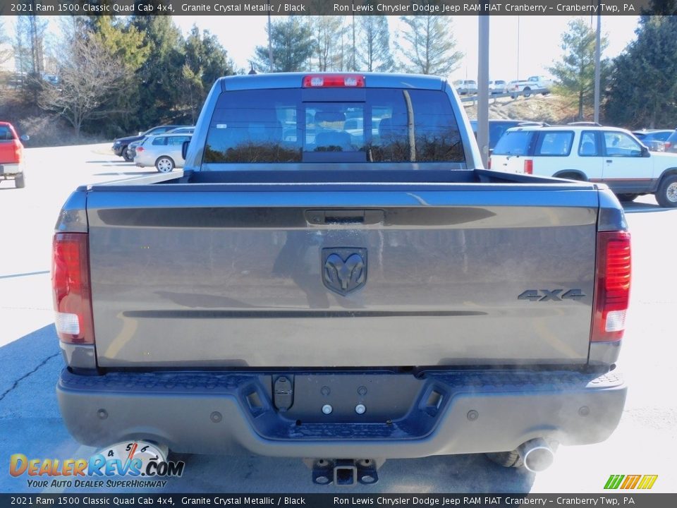 2021 Ram 1500 Classic Quad Cab 4x4 Granite Crystal Metallic / Black Photo #6