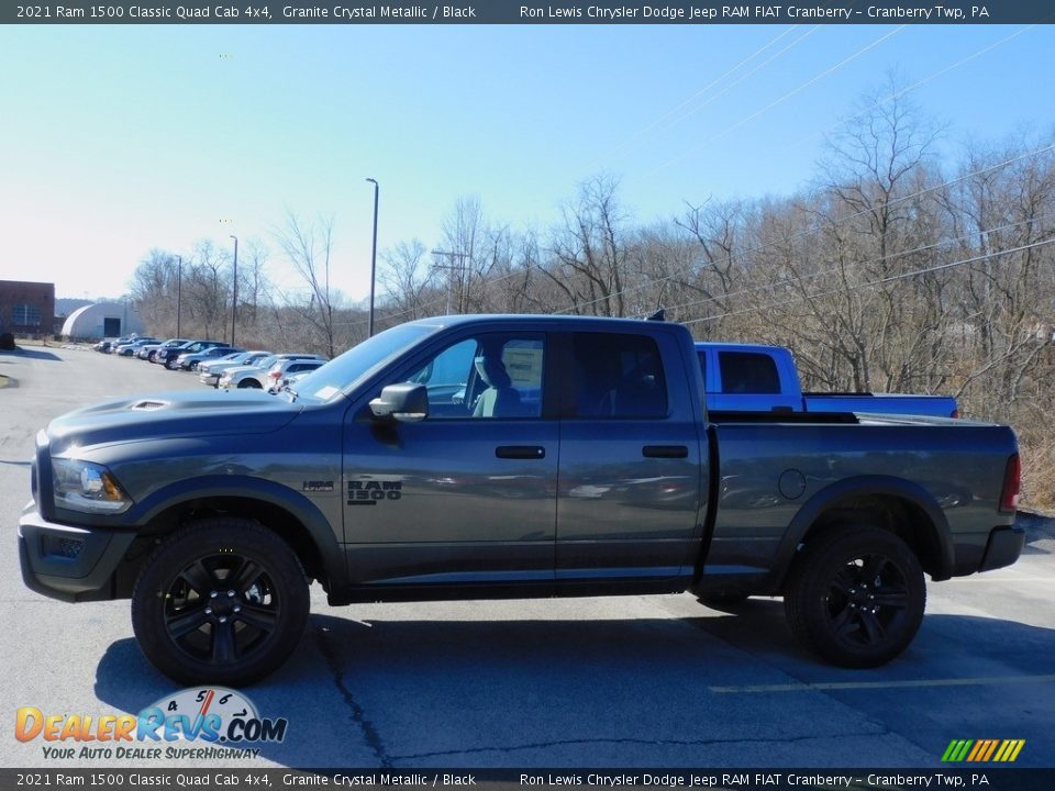2021 Ram 1500 Classic Quad Cab 4x4 Granite Crystal Metallic / Black Photo #9