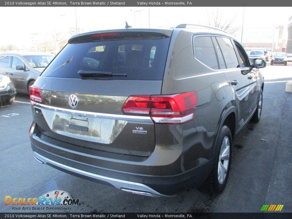 2019 Volkswagen Atlas SE 4Motion Terra Brown Metallic / Shetland Photo #5