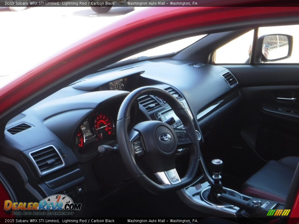 2015 Subaru WRX STI Limited Lightning Red / Carbon Black Photo #21