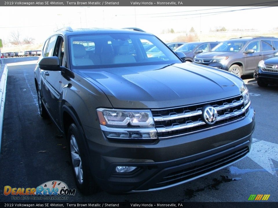 2019 Volkswagen Atlas SE 4Motion Terra Brown Metallic / Shetland Photo #8