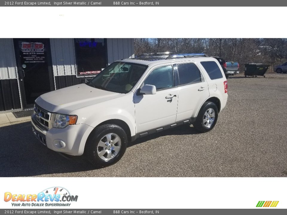 2012 Ford Escape Limited Ingot Silver Metallic / Camel Photo #23