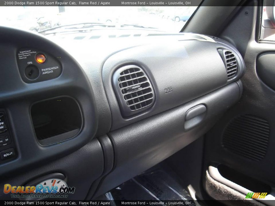 2000 Dodge Ram 1500 Sport Regular Cab Flame Red / Agate Photo #24