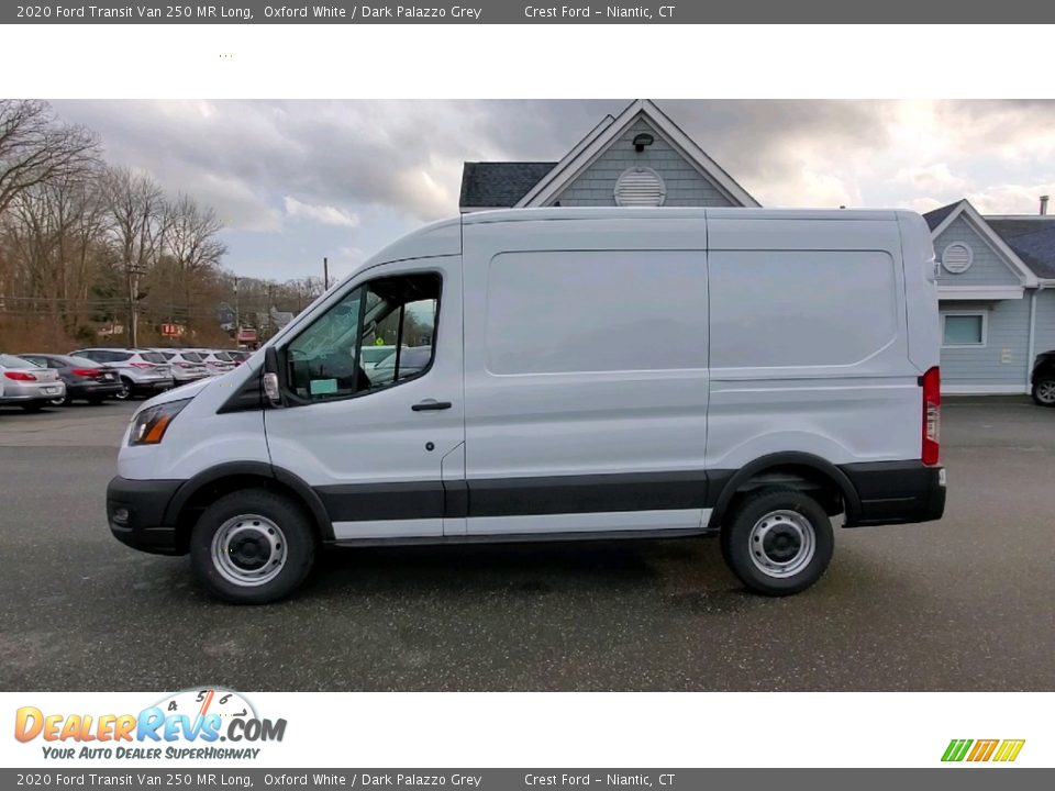 2020 Ford Transit Van 250 MR Long Oxford White / Dark Palazzo Grey Photo #4