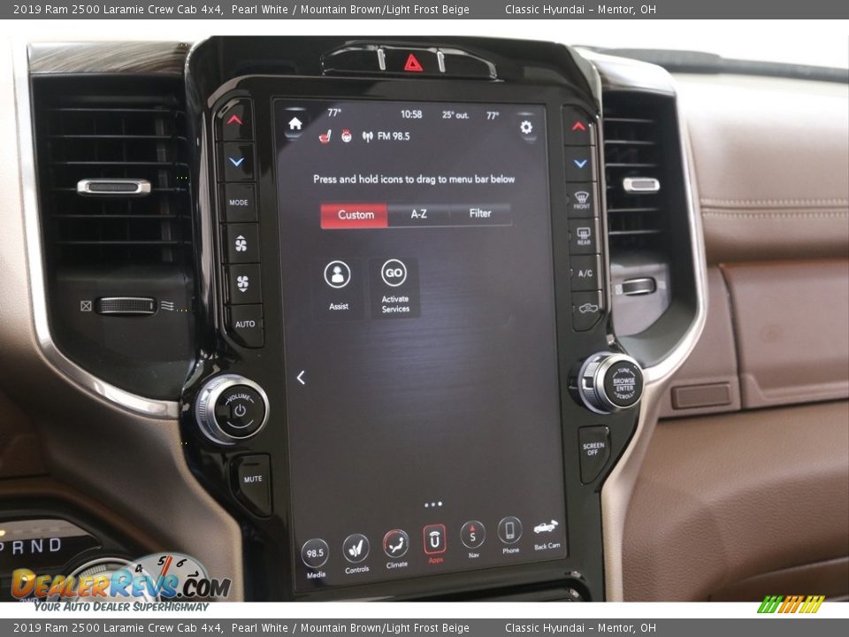 2019 Ram 2500 Laramie Crew Cab 4x4 Pearl White / Mountain Brown/Light Frost Beige Photo #18