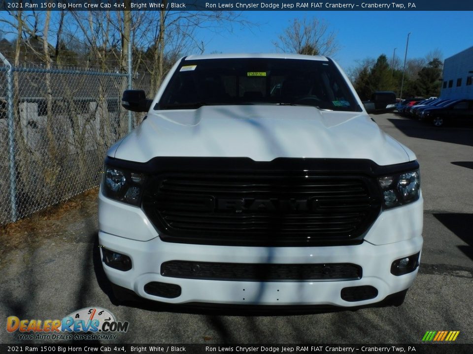 2021 Ram 1500 Big Horn Crew Cab 4x4 Bright White / Black Photo #2