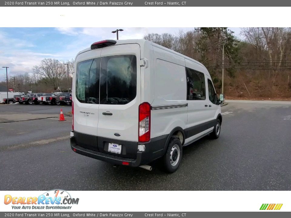 2020 Ford Transit Van 250 MR Long Oxford White / Dark Palazzo Grey Photo #7