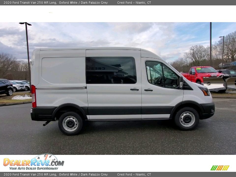 2020 Ford Transit Van 250 MR Long Oxford White / Dark Palazzo Grey Photo #8