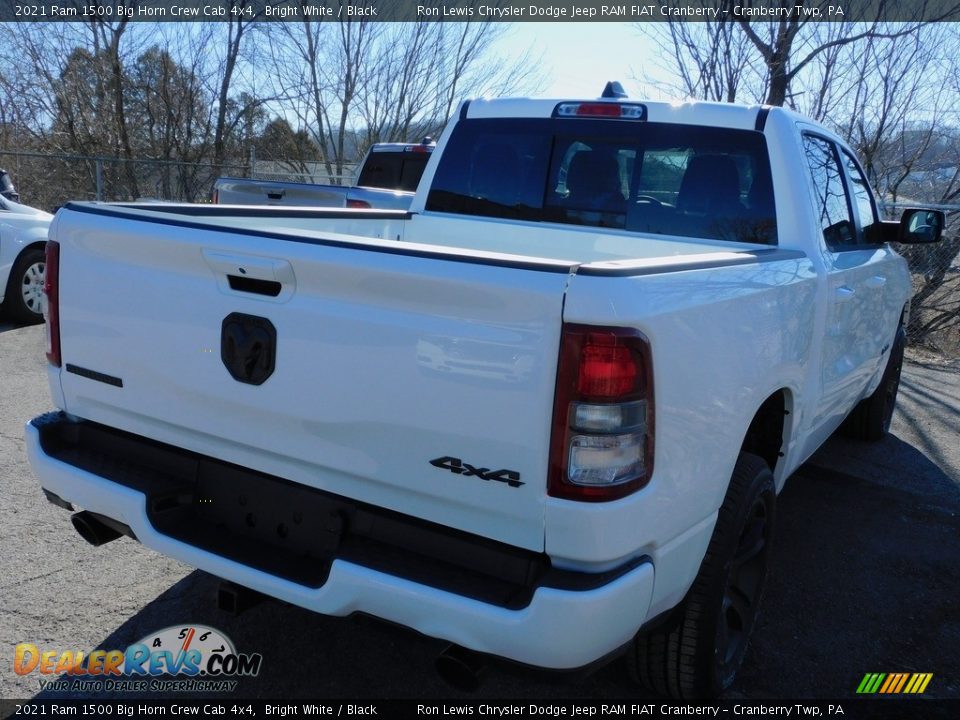 2021 Ram 1500 Big Horn Crew Cab 4x4 Bright White / Black Photo #4