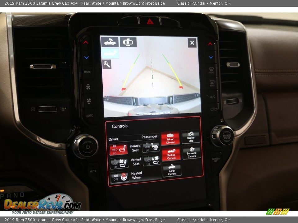 2019 Ram 2500 Laramie Crew Cab 4x4 Pearl White / Mountain Brown/Light Frost Beige Photo #21