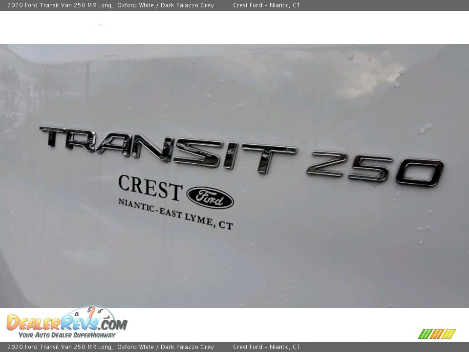 2020 Ford Transit Van 250 MR Long Oxford White / Dark Palazzo Grey Photo #9