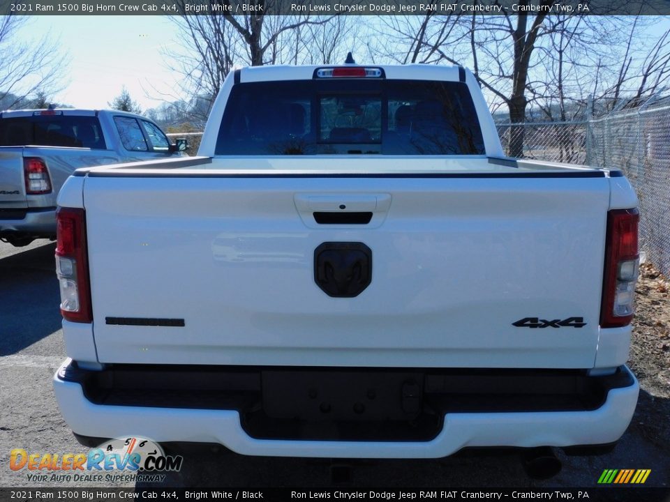 2021 Ram 1500 Big Horn Crew Cab 4x4 Bright White / Black Photo #5