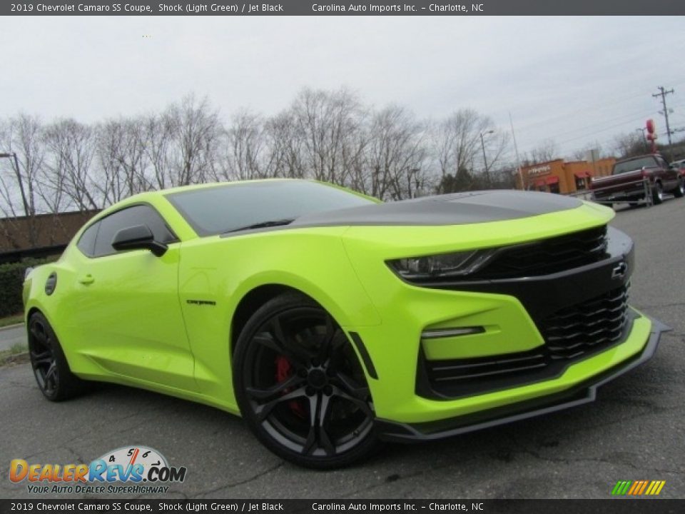 2019 Chevrolet Camaro SS Coupe Shock (Light Green) / Jet Black Photo #1