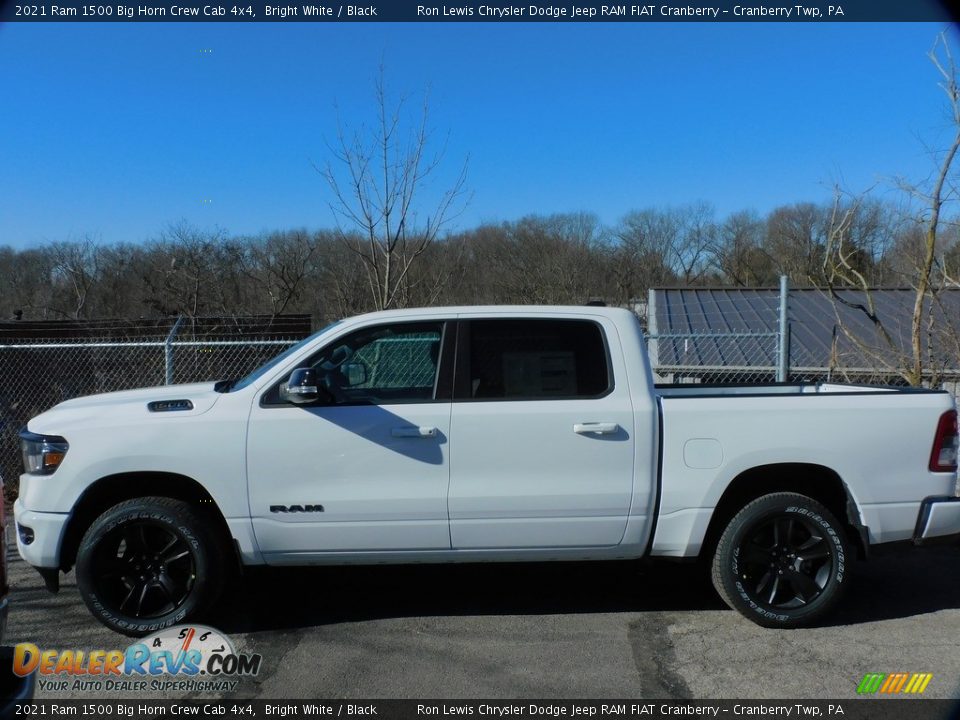 2021 Ram 1500 Big Horn Crew Cab 4x4 Bright White / Black Photo #8