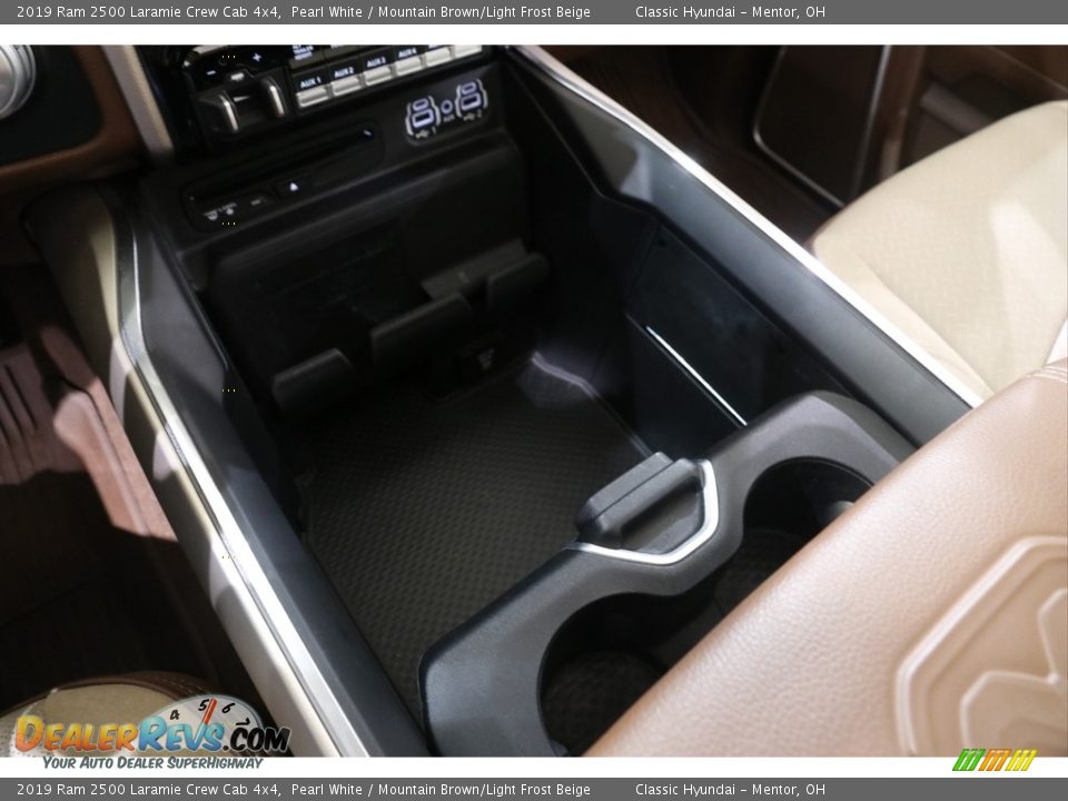 2019 Ram 2500 Laramie Crew Cab 4x4 Pearl White / Mountain Brown/Light Frost Beige Photo #26