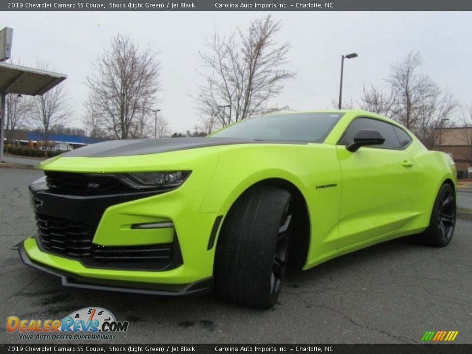 2019 Chevrolet Camaro SS Coupe Shock (Light Green) / Jet Black Photo #6