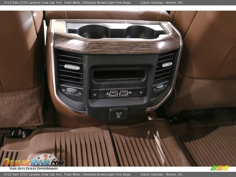 2019 Ram 2500 Laramie Crew Cab 4x4 Pearl White / Mountain Brown/Light Frost Beige Photo #31