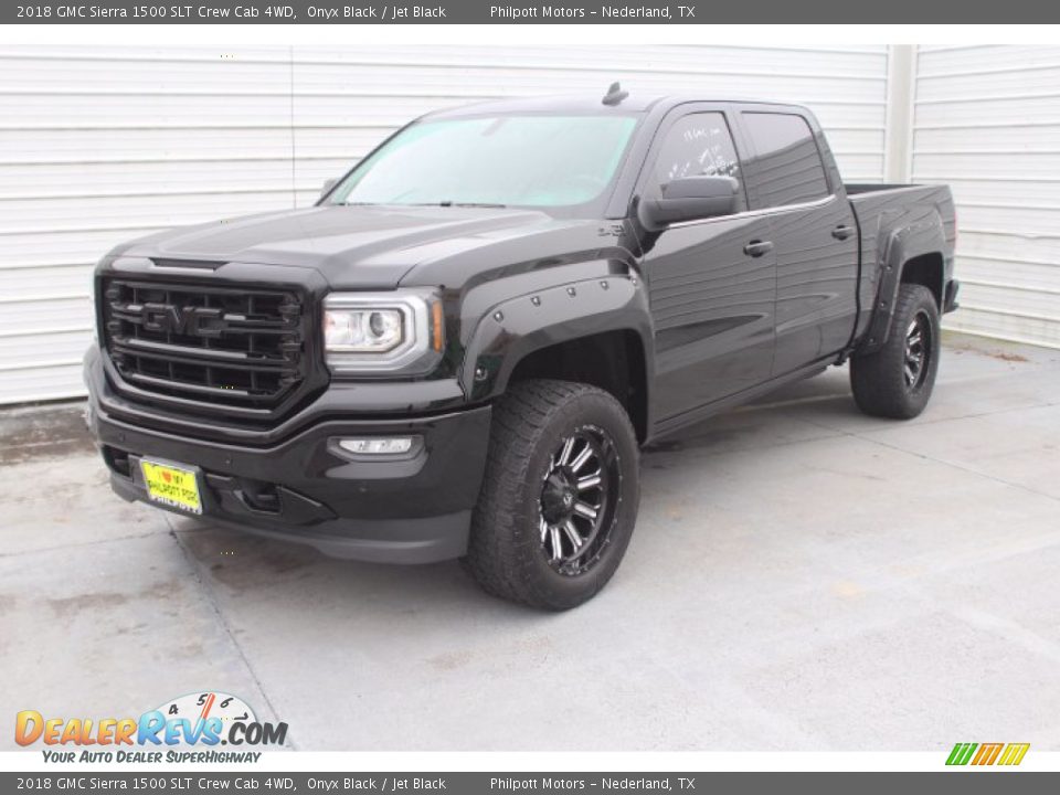 2018 GMC Sierra 1500 SLT Crew Cab 4WD Onyx Black / Jet Black Photo #4