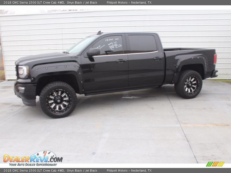 2018 GMC Sierra 1500 SLT Crew Cab 4WD Onyx Black / Jet Black Photo #5