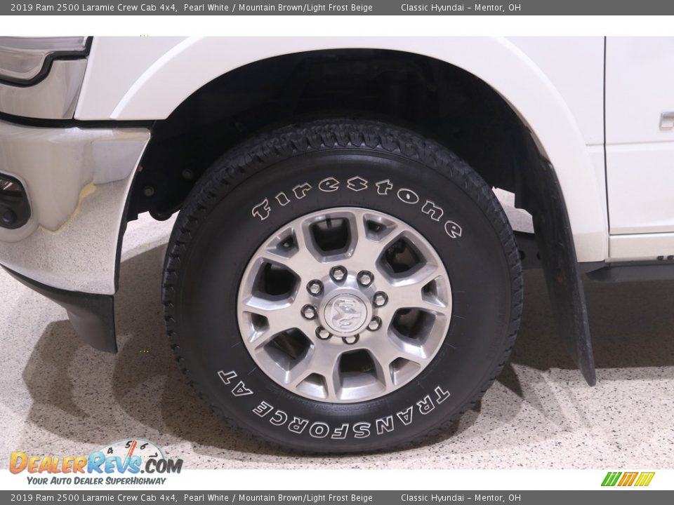 2019 Ram 2500 Laramie Crew Cab 4x4 Pearl White / Mountain Brown/Light Frost Beige Photo #34