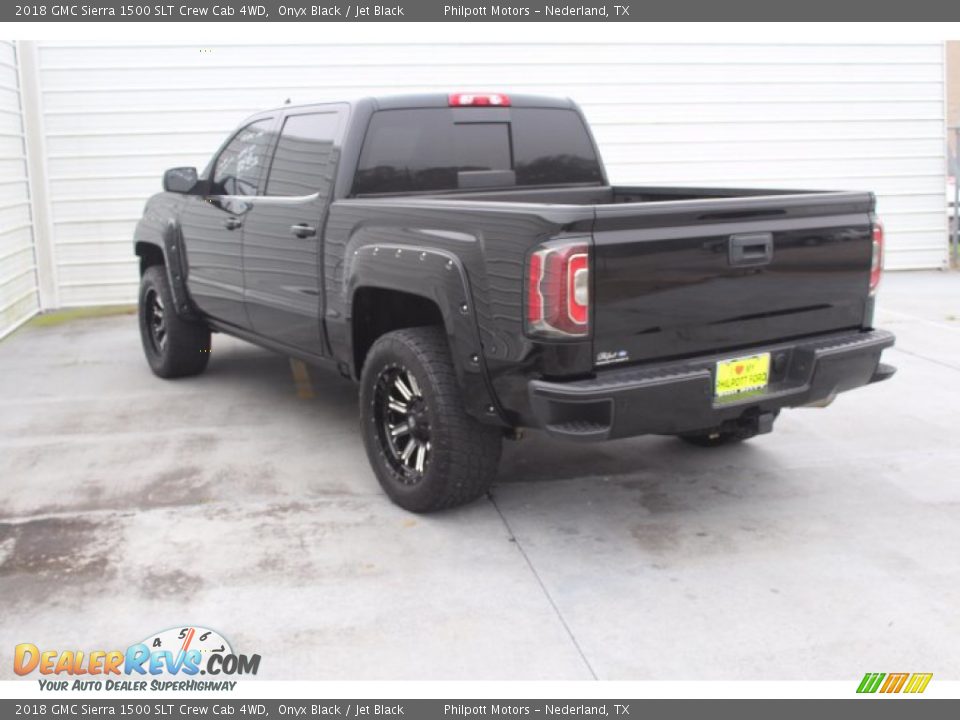 2018 GMC Sierra 1500 SLT Crew Cab 4WD Onyx Black / Jet Black Photo #7