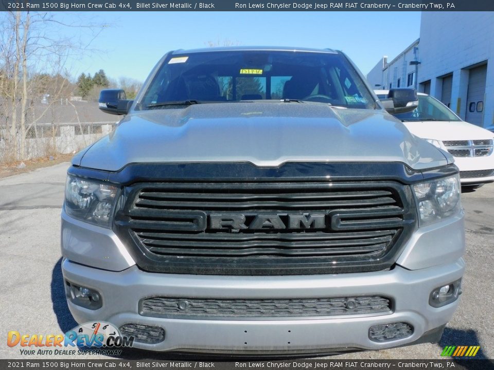 2021 Ram 1500 Big Horn Crew Cab 4x4 Billet Silver Metallic / Black Photo #2