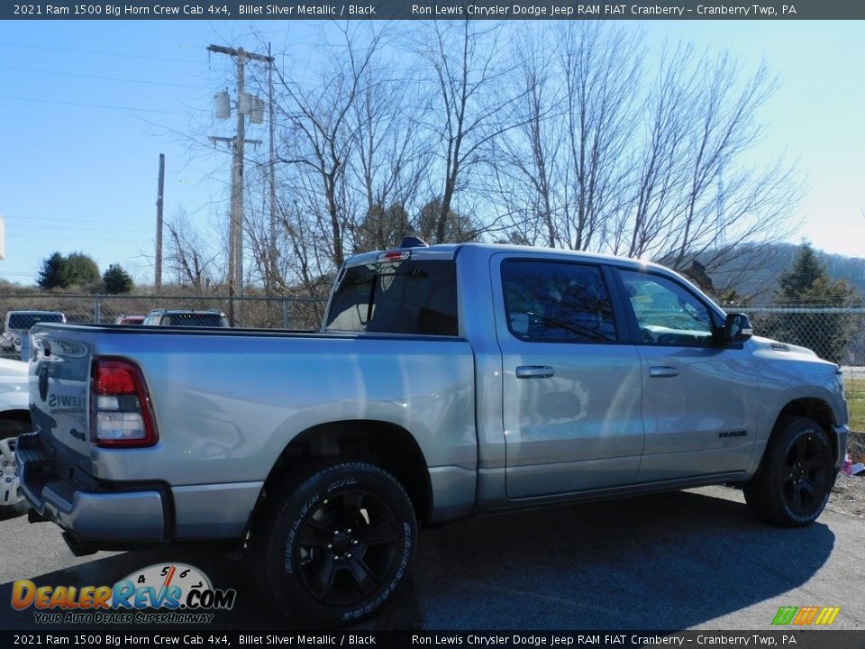 2021 Ram 1500 Big Horn Crew Cab 4x4 Billet Silver Metallic / Black Photo #4