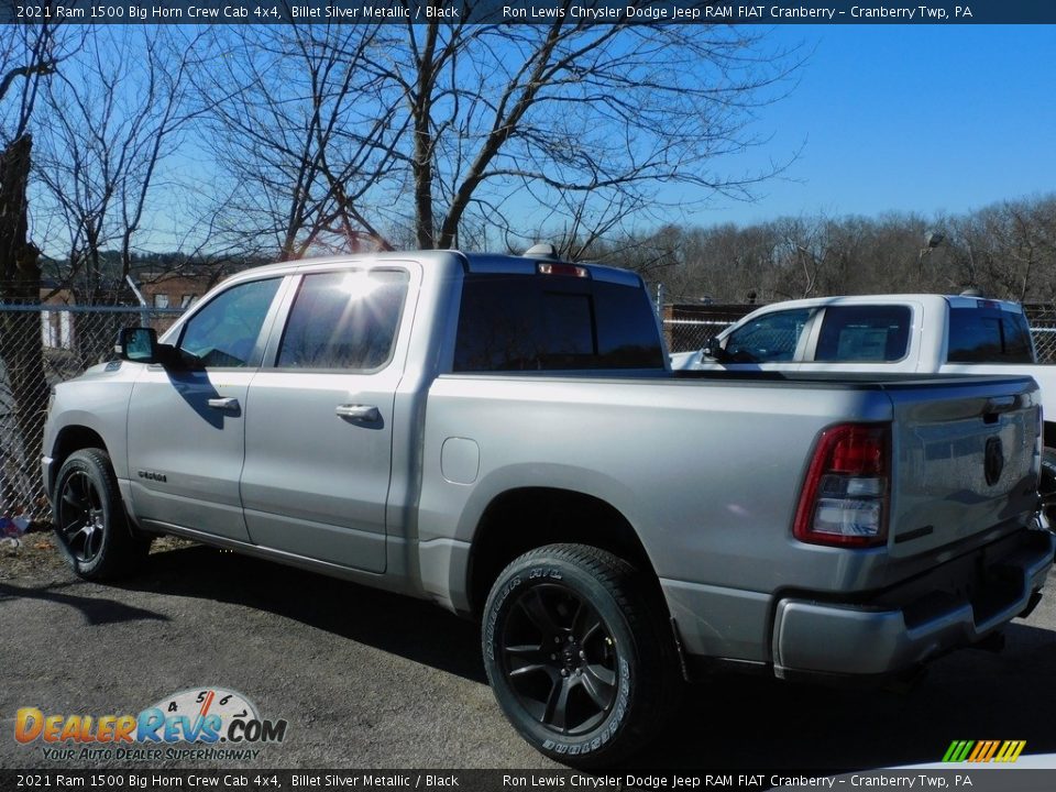 2021 Ram 1500 Big Horn Crew Cab 4x4 Billet Silver Metallic / Black Photo #8