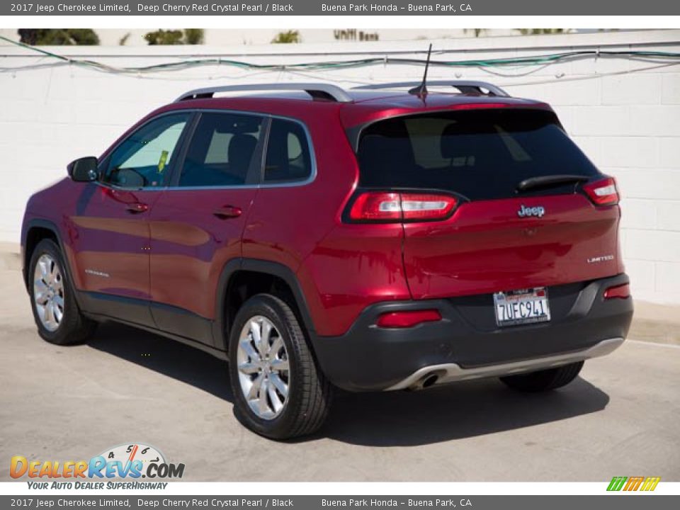 Deep Cherry Red Crystal Pearl 2017 Jeep Cherokee Limited Photo #2
