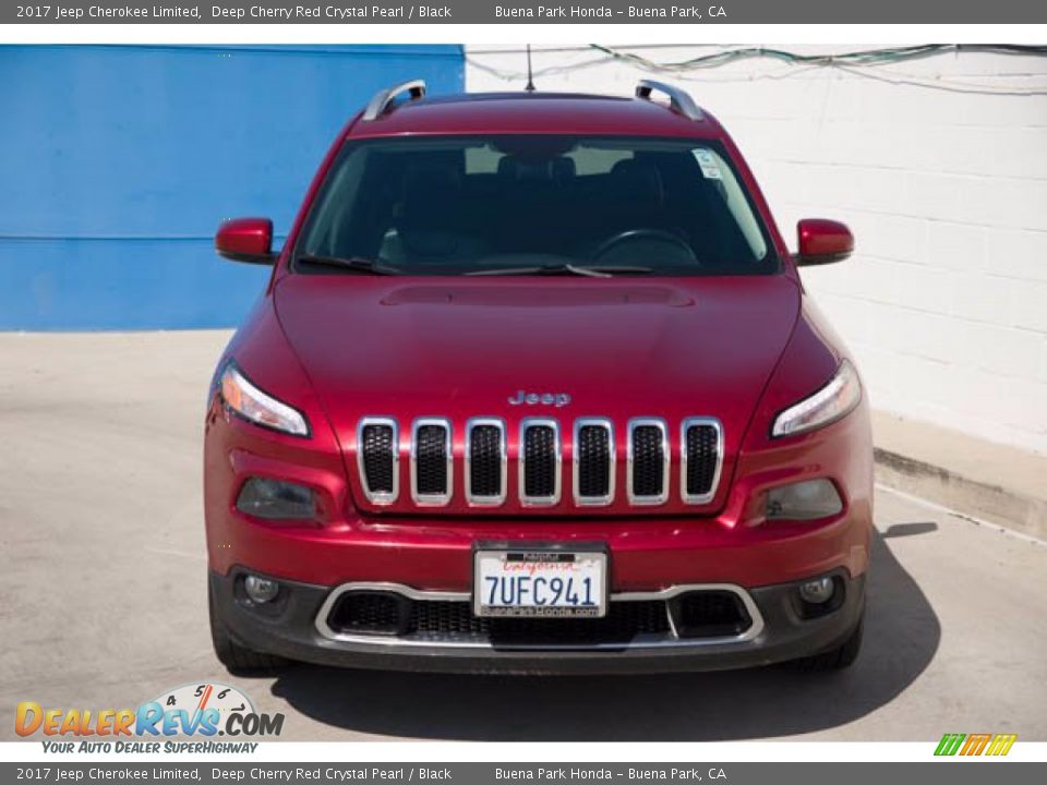 Deep Cherry Red Crystal Pearl 2017 Jeep Cherokee Limited Photo #7