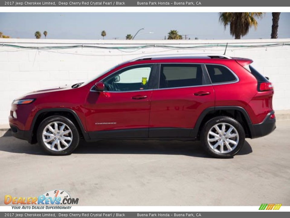 Deep Cherry Red Crystal Pearl 2017 Jeep Cherokee Limited Photo #8